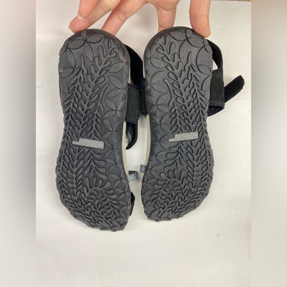 Merrell Terran Cross II Sport Sandals Women's Size 11 Black Gray Leather - Picture 7 of 9
